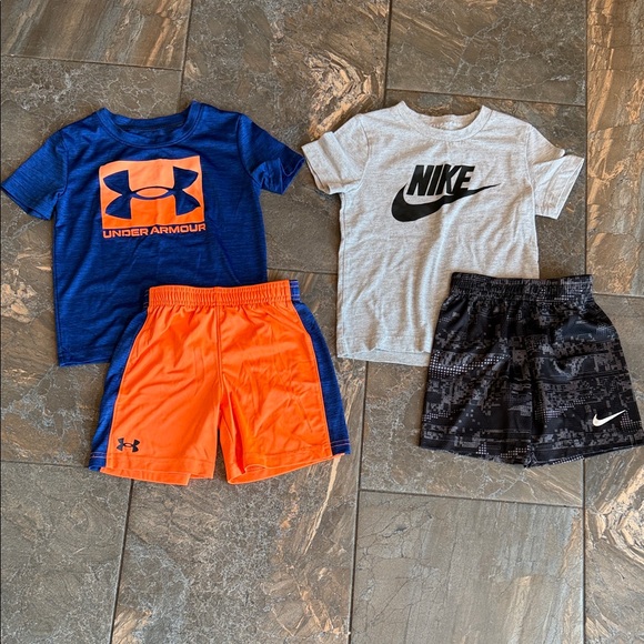 Under Armour and Nike Kids' T-Shirts and Shorts Set Size 3T - Picture 1 of 13